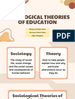 Educ 21 Sociological Theories of Education