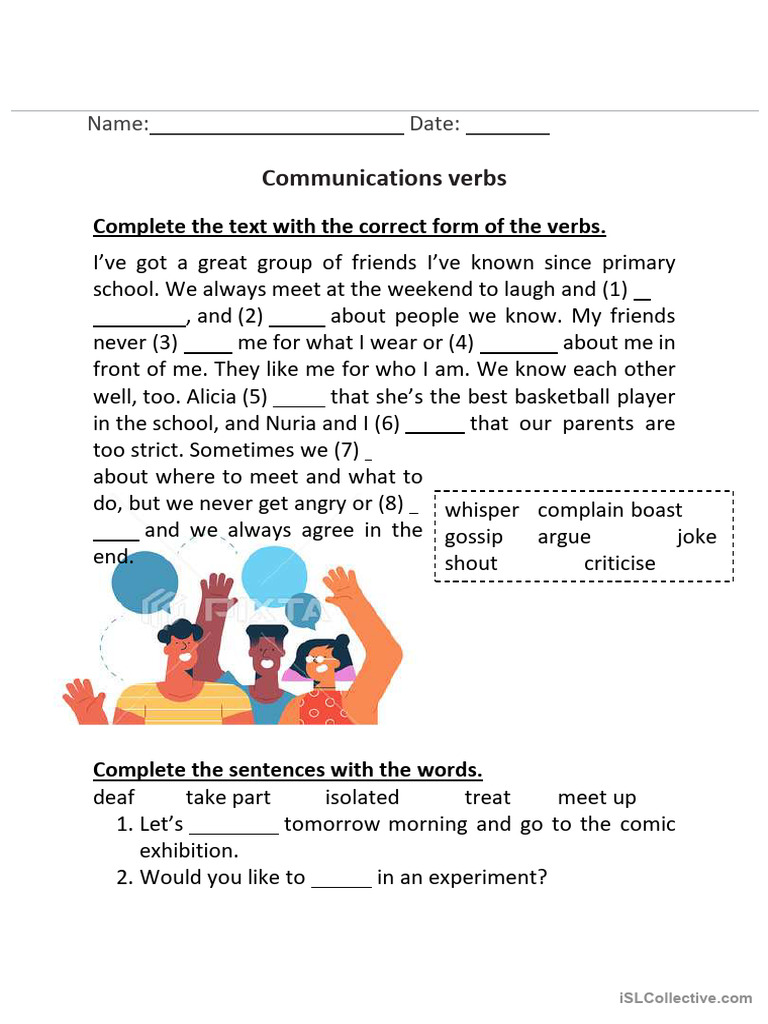 Communications Verbs | PDF