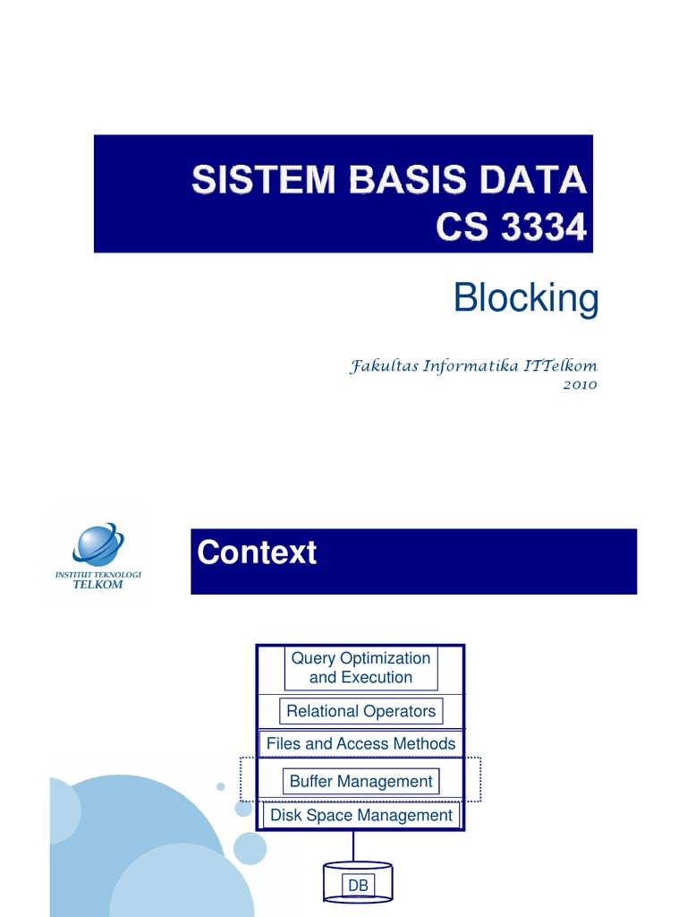 Blocking: Fakultas Informatika Ittelkom 2010 | PDF | Disk Storage ...