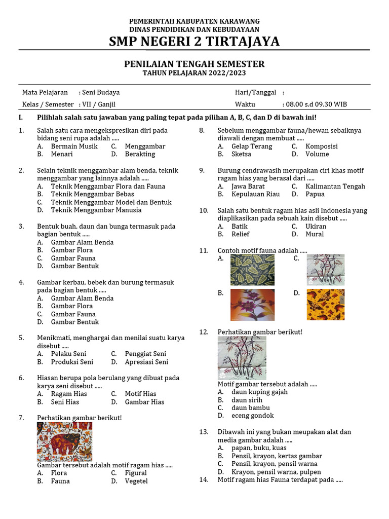 Soal PTS | PDF