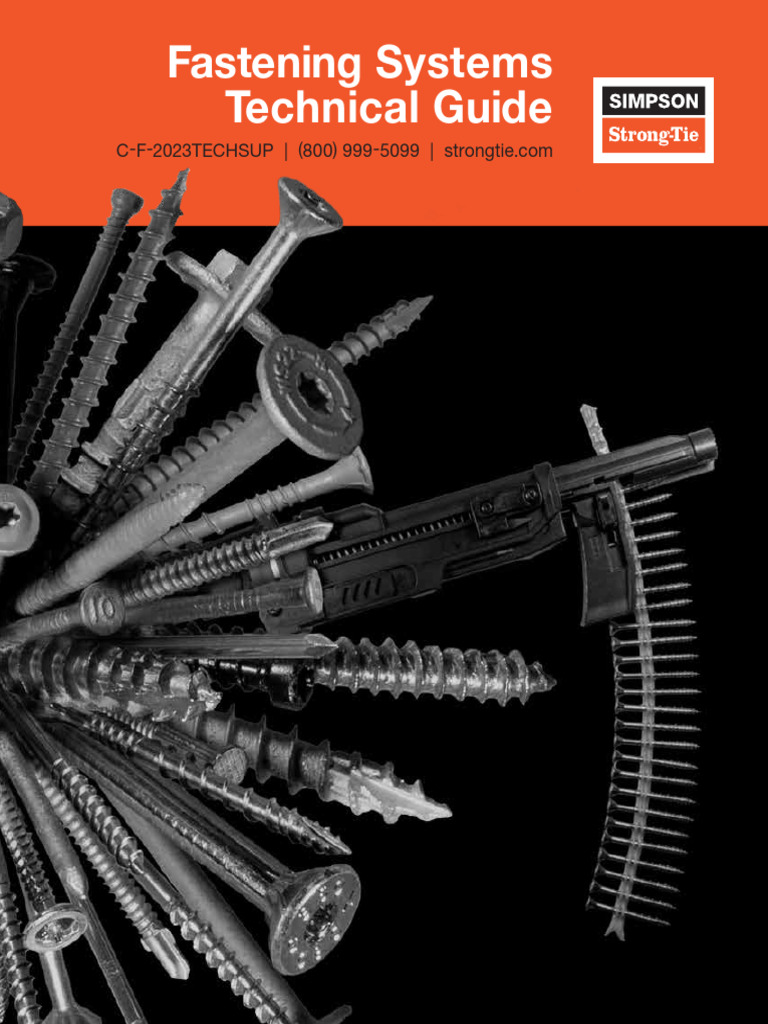 Simpson Fastening System Technical Guide | PDF | Indemnity | Screw