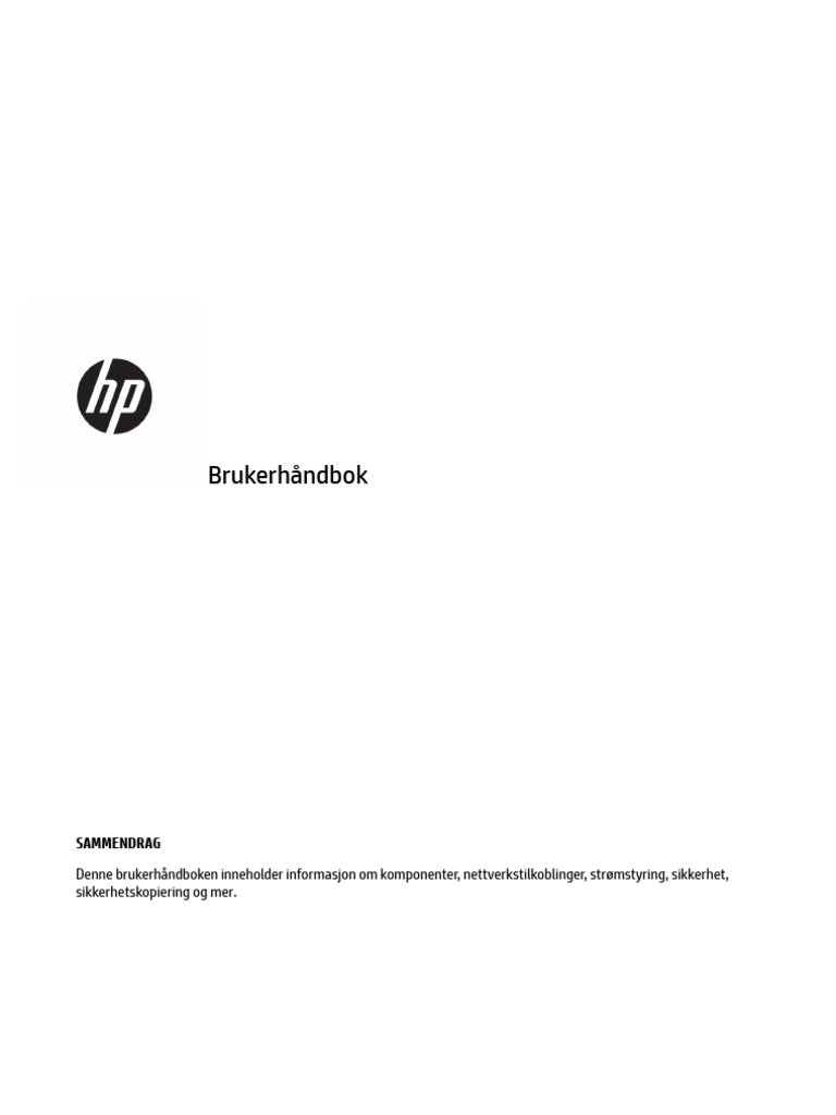 Brukerhåndbok: Sammendrag | PDF