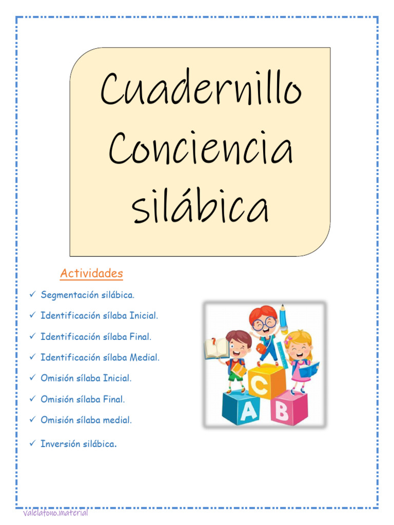 Actividades de Conciencia Silábica | PDF
