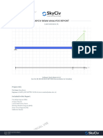 SkyCiv Beam Summary Report - GI3NHN021gOExYkPWluaOyzesMS6fMGX