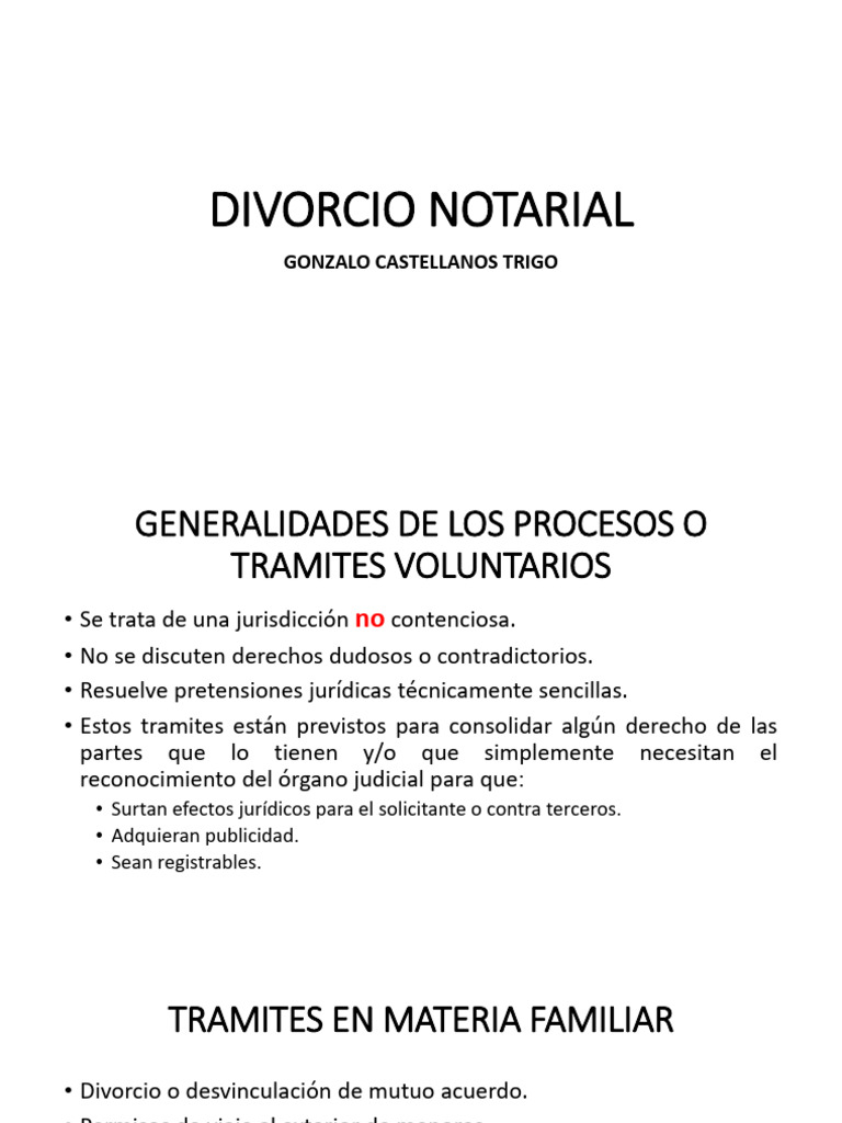Divorcio Notarial | PDF