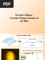 Newton's Rings: Formula and Derivation | PDF