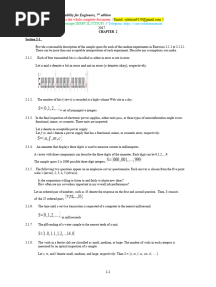 Solution Manual For Applied Statistics and Probability For Engineers 7th Edition - Douglas C. Montgomery, George C. Runger