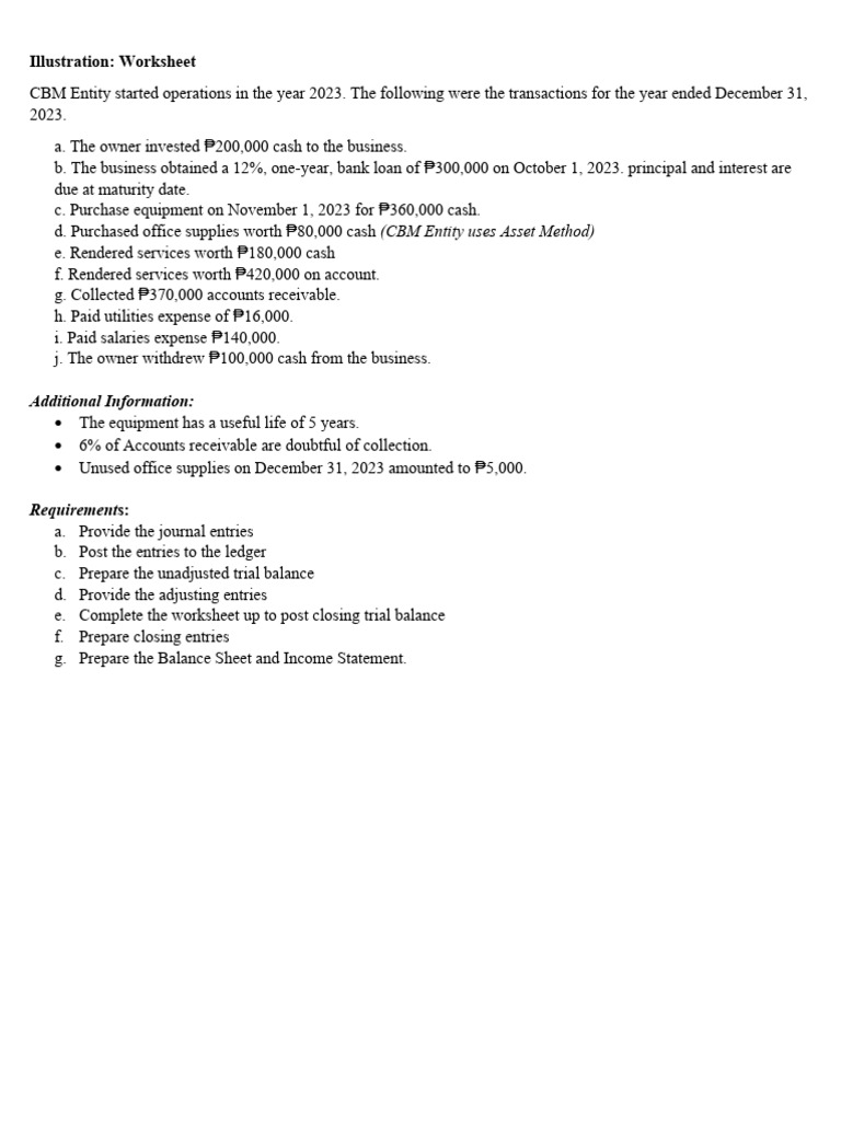 Chapter 5 Exercise Worksheet | PDF | Law