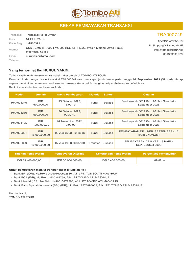Contoh Kwitansi | PDF
