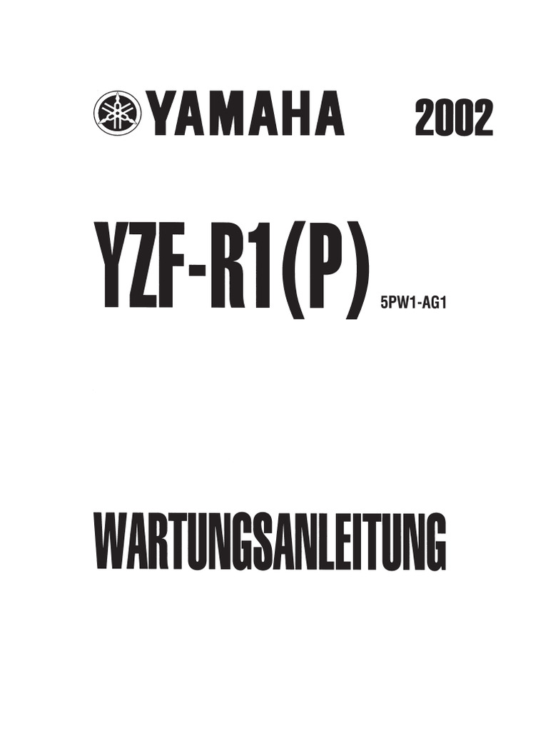Werkstatthandbuch Yamaha Yzf r1 PDF