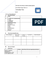 CV Format