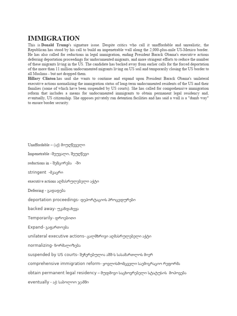 IMMIGRATION | PDF