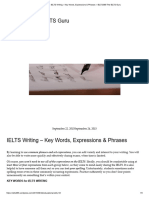 IELTS Writing - Key Words, Expressions & Phrases - IELTS365-The IELTS Guru