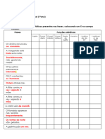 Ficha de Trabalho - Funções Sintáticas