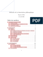 Méthodologie de La Dissertation (Baptiste Mélès)