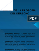 Ramas de La Filosofía Del Derecho.