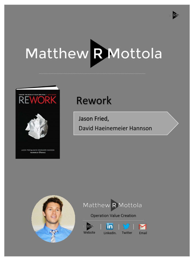 Rework Executive Summary | PDF