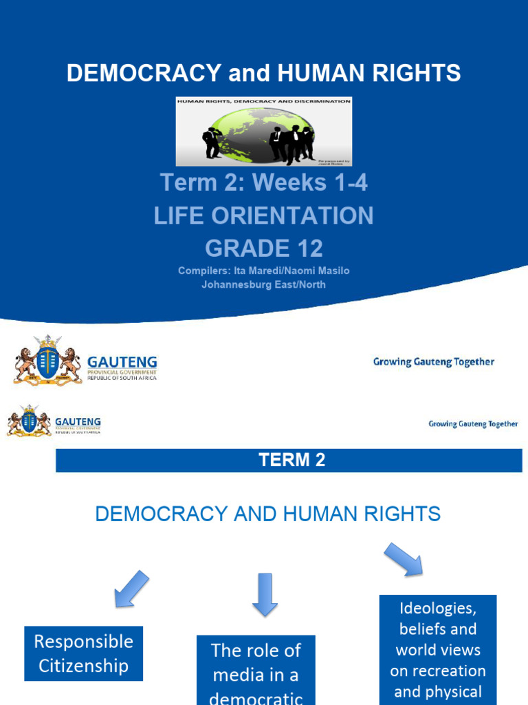 Democracy and Human Righs Week 1-4 Term 2 | PDF | Politics | Social Science