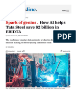 How AI Helps Tata Steel Save $2 Billion in EBIDTA - The Hi