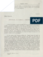 Oprescu, Mihail, Articolul Ca Marca A Individualizarii, Limba Romana, An. 45, Nr. 1-6, 1996, P. 27-30-1