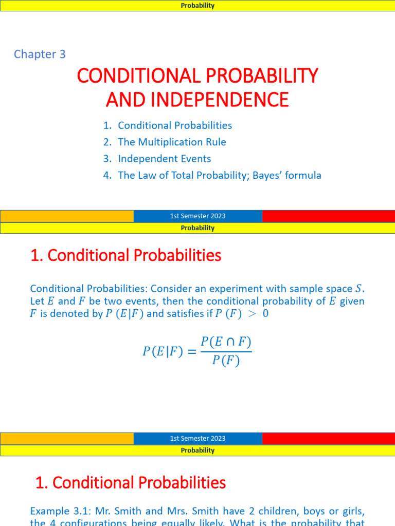 Probability Concepts for Students | PDF | Finance & Money Management ...