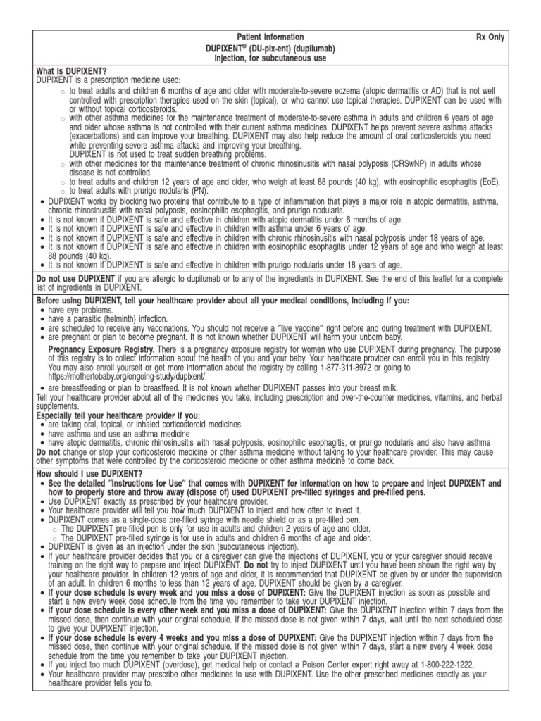Dupixent Ppi | PDF | Asthma | Health Sciences