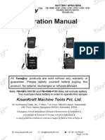 Battery Sprayer - 65 User Manual