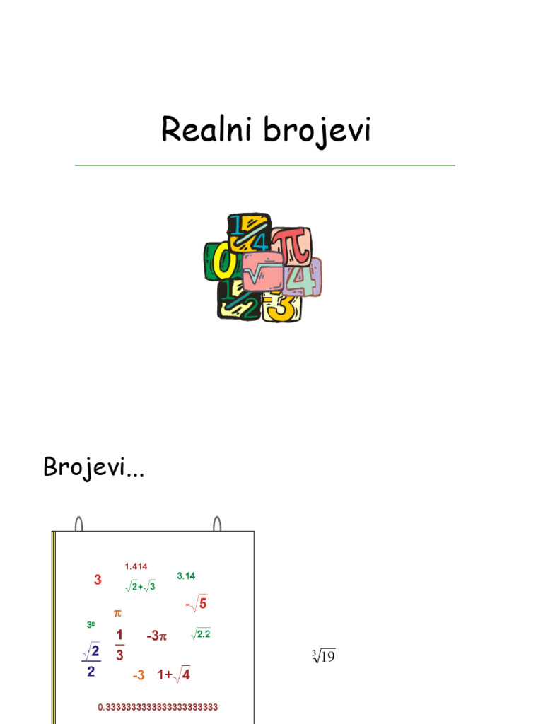 Realni Brojevi | PDF