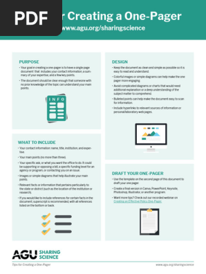 One Pager Template