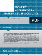 Recursos Administrativos en Materia de Servicio Civil