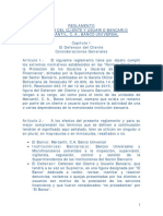 Reglamento Del Defensor Usuario Bancario Aprobado Por Sudeban 17 de Noviembre de 2016