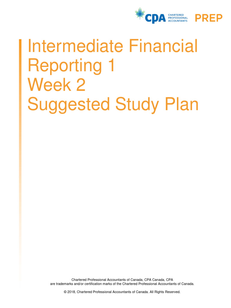 Week 2 Study Plan for IF1 | PDF