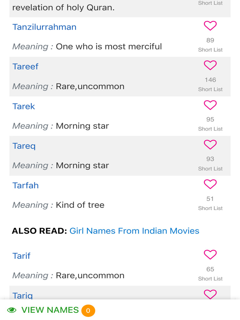 70 Muslim Boy Names Starting With T PDF