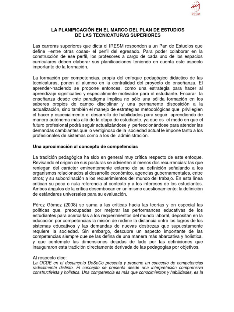 La Planificación de Las Uc-Ec en Educación Superior | PDF