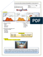 Avaliação de Inglês - 8º Ano (2022)