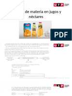 Balance de Materia en Jugos y Néctares