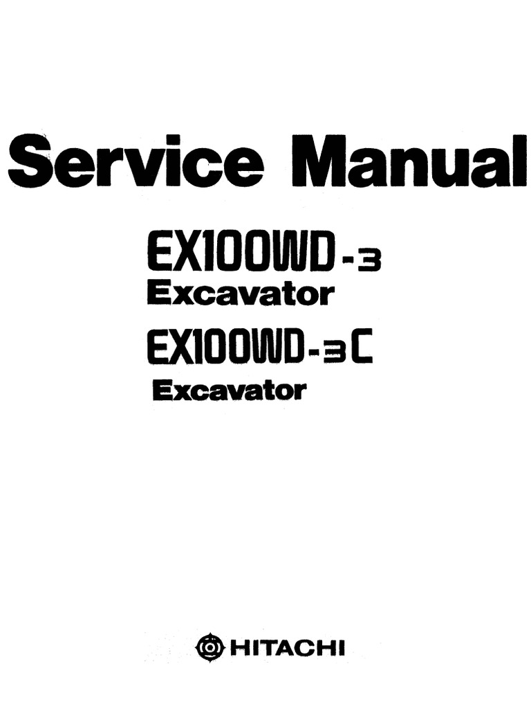 EX100WD-3 Full Service Manual KM212E-01 | PDF