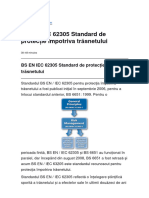 EN IEC 62305 Standard de Protecție Împotriva Trăsnetului