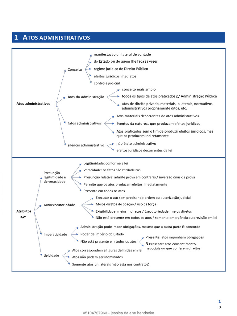 Resumo Atos Administrativos 1 | PDF