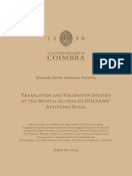 Translation and Validation Studies of The Mental Illness Clinicians Attitudes Scale