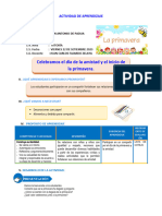 Aa - Celebramos El Día de La Amistad y El Inicio de La Primavera - PS 3° - JF 2023