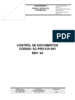 Ec-Pro-Civ-001 Control Documentos