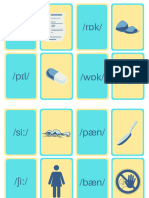 Minimal Pairs Consonants Memory Game Cutout