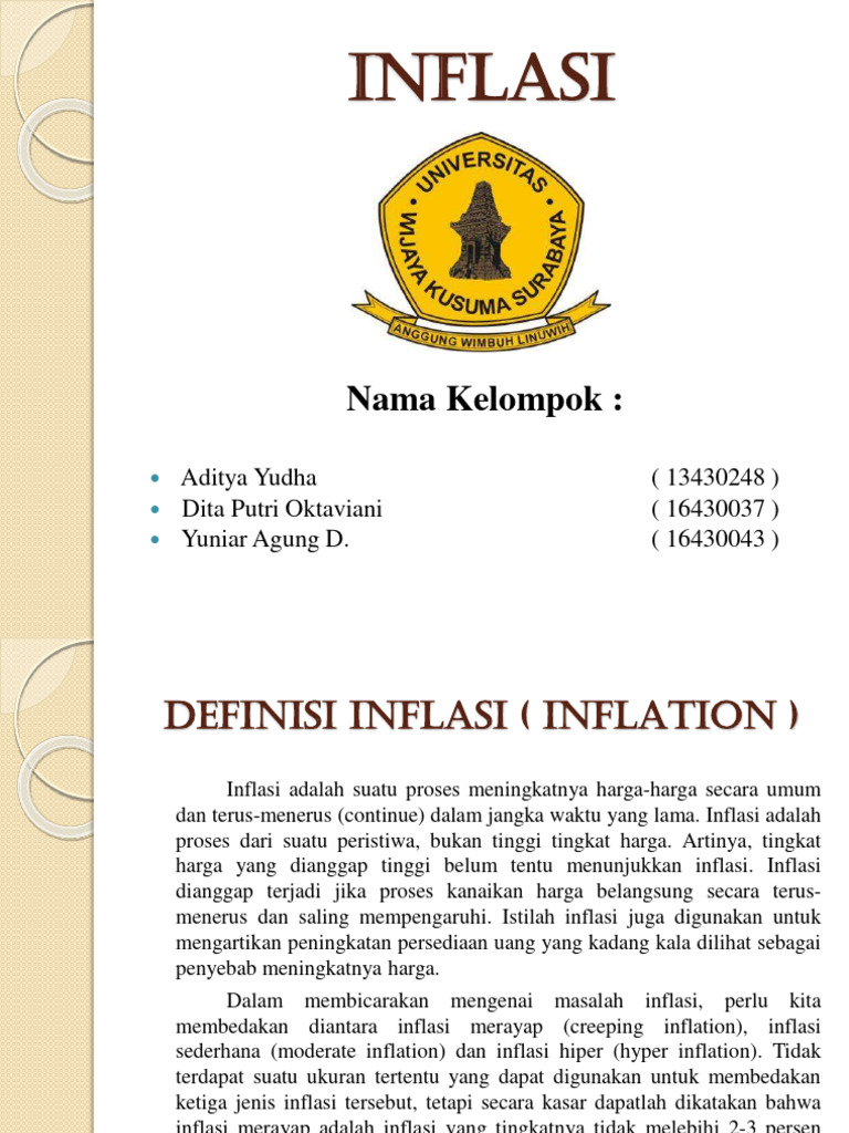 Definisi dan Jenis Inflasi | PDF
