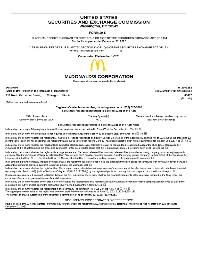 Mcdonalds 2022 12 31 10k pdf