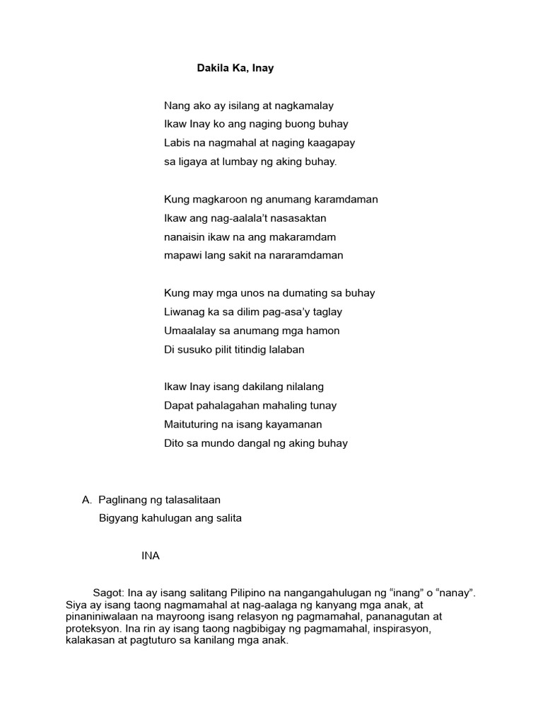 Babasahin Sa Pagbasa | PDF
