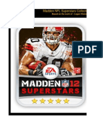 Madden Collection Sheet 2012