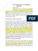 La Educación de Las Emociones en La Comunidad de Indagación