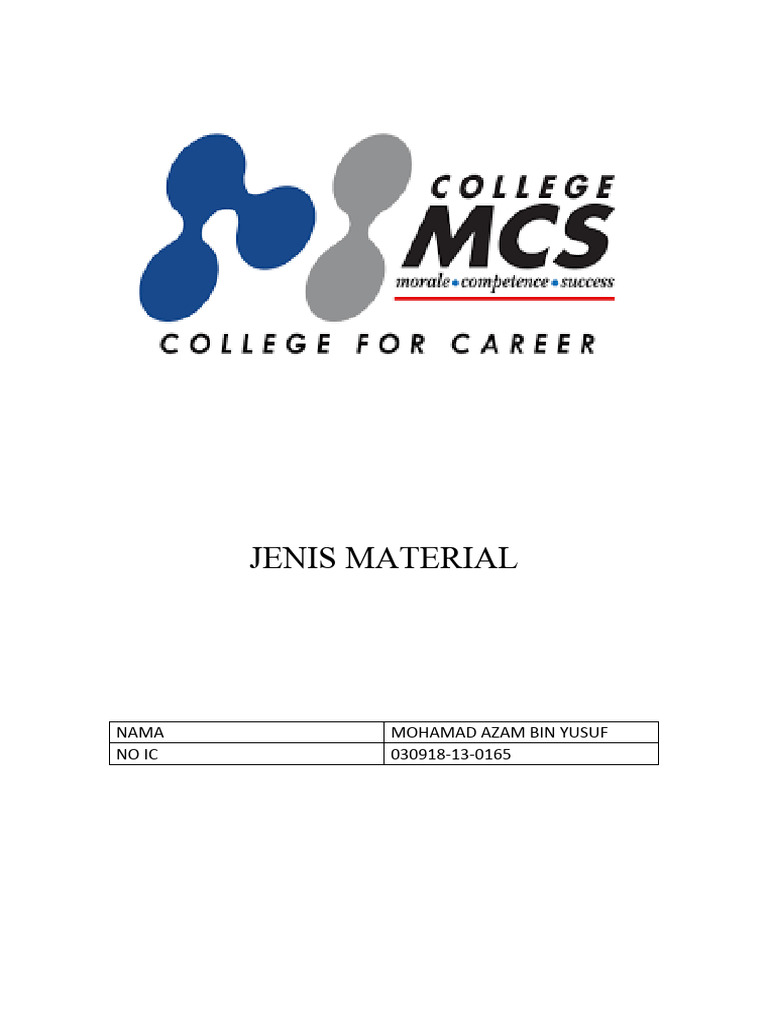 Jenis Material | PDF | Teknologi & Rekayasa