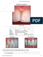 Criterios Clínicos para El Diagnóstico Gingival